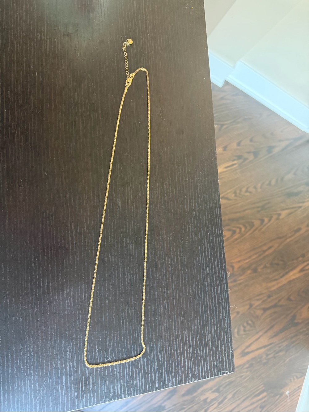 C1946 Gold-tone rope chain necklace